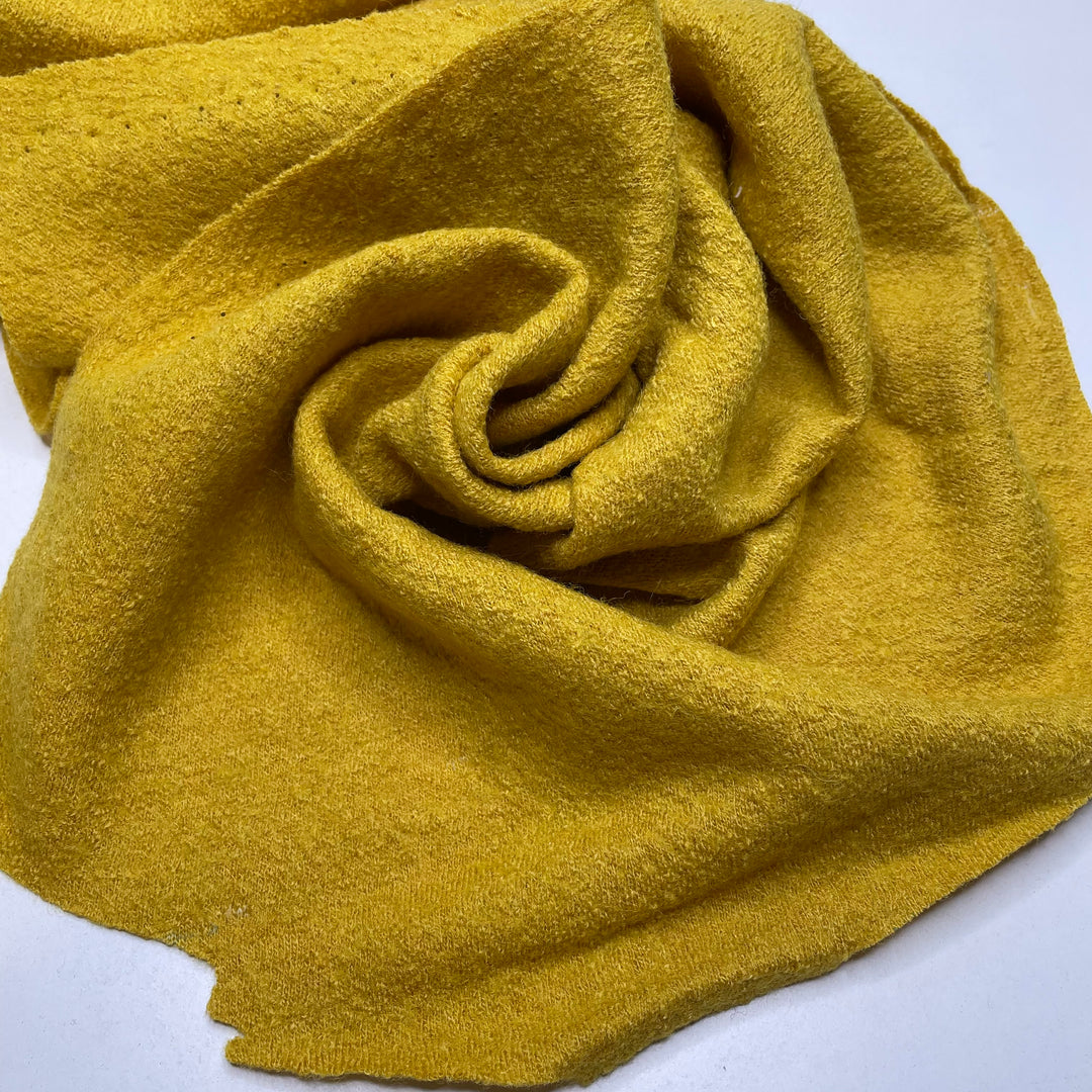Delilah - Boiled Wool Wool Woven - Yellow - 0.45M Bundle