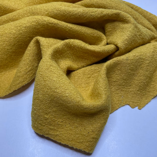 Delilah - Boiled Wool Wool Woven - Yellow - 0.45M Bundle