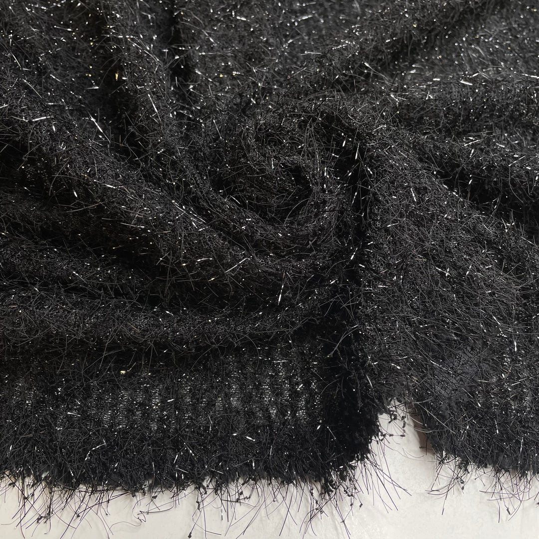 UB - Ostentatious Emu - Medium Hair Poly Knit - Black - 1.1M Bundle