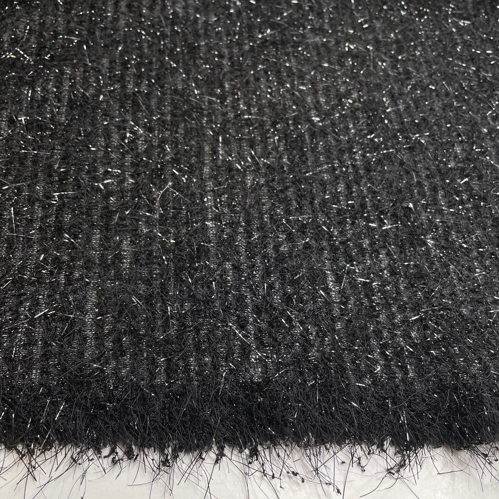 UB - Ostentatious Emu - Medium Hair Poly Knit - Black - 1.1M Bundle