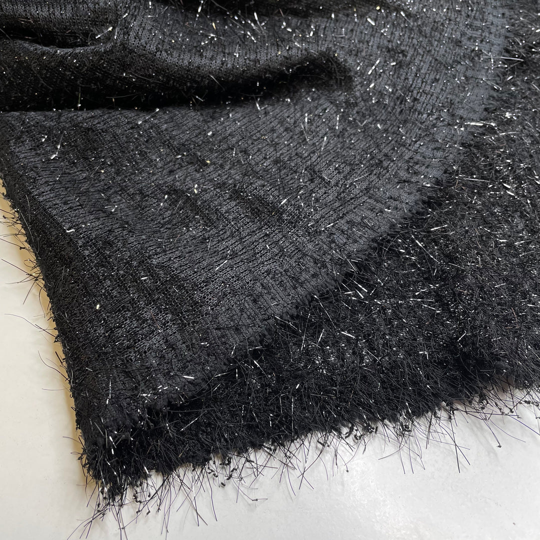 UB - Ostentatious Emu - Medium Hair Poly Knit - Black - 1.1M Bundle