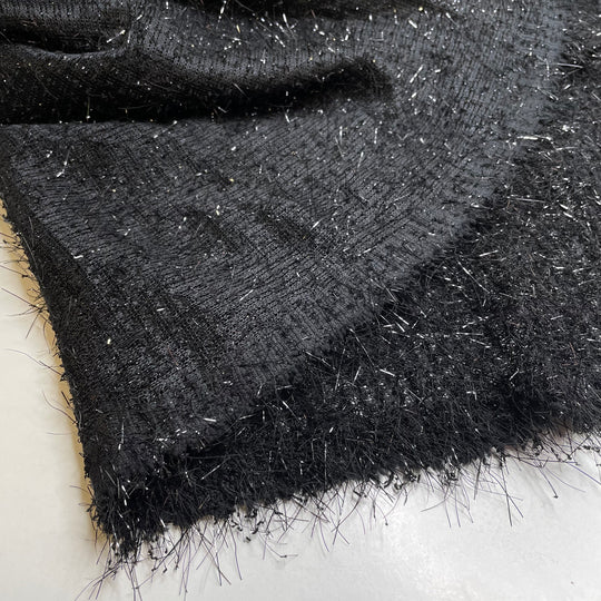 UB - Ostentatious Emu - Medium Hair Poly Knit - Black - 1.1M Bundle