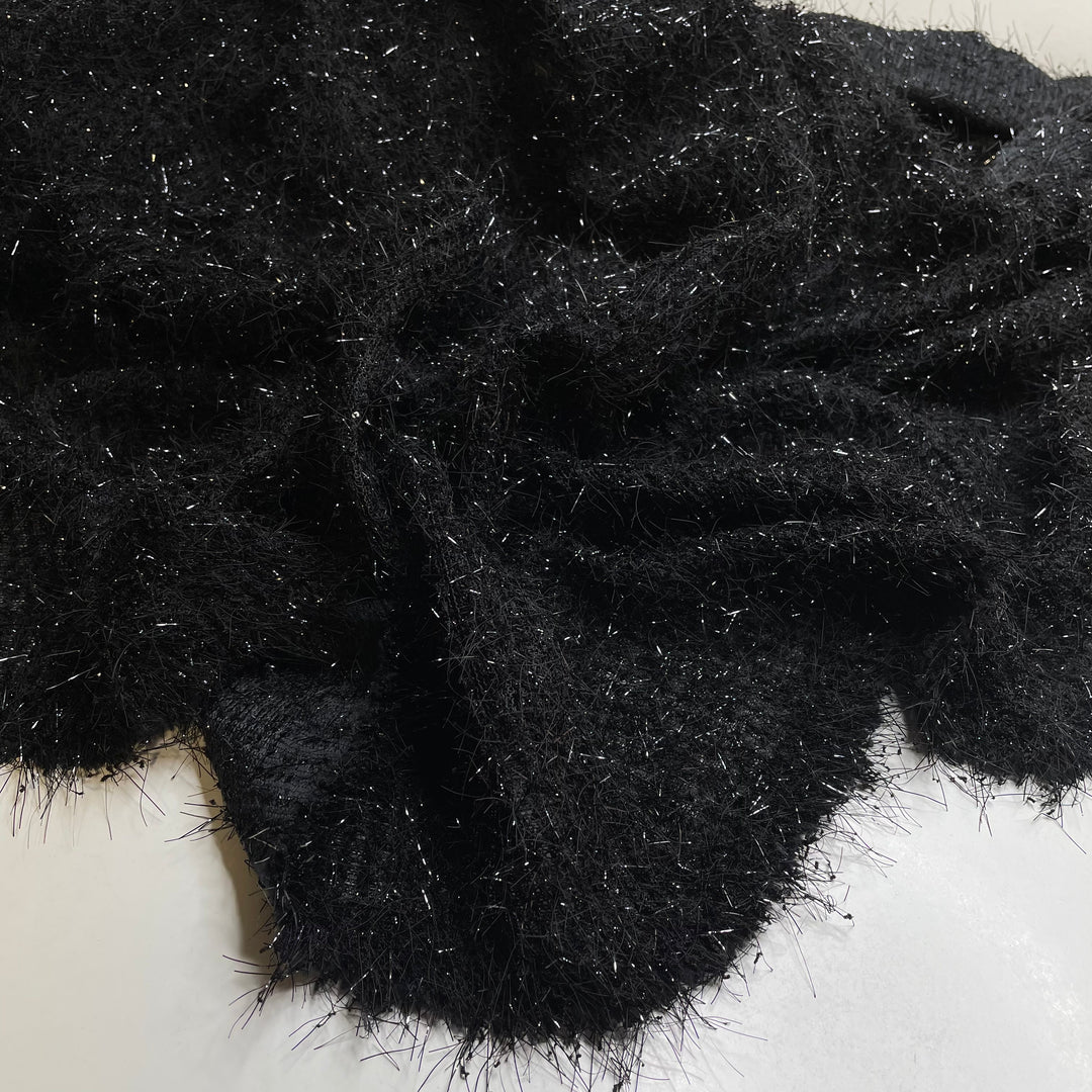 UB - Ostentatious Emu - Medium Hair Poly Knit - Black - 1.1M Bundle