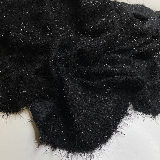 UB - Ostentatious Emu - Medium Hair Poly Knit - Black - 1.1M Bundle