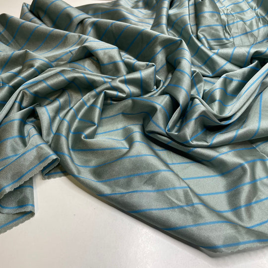 UB - Dont Sweat The Small Things - Poly Knit - Blue/Grey Stripes - 2M Bundle