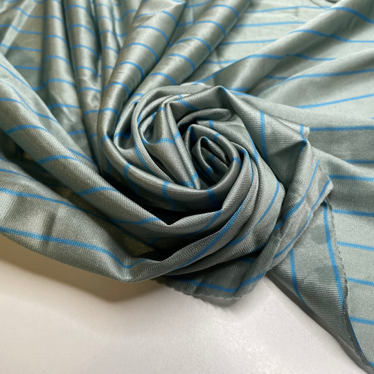 UB - Dont Sweat The Small Things - Poly Knit - Blue/Grey Stripes - 2M Bundle