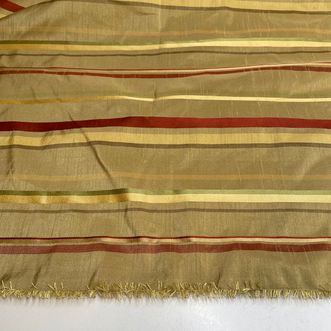 UB - Make An Impression - Taffeta Poly Woven - Beige Multi Stripes - 1.8M Bundle