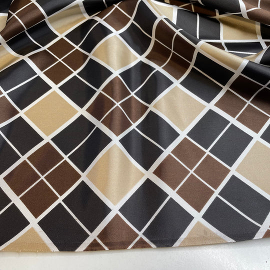 UB - Window To The Soul - Fire Retardent Acetate Woven - Black Multi Geometric - 2.95M Bundle