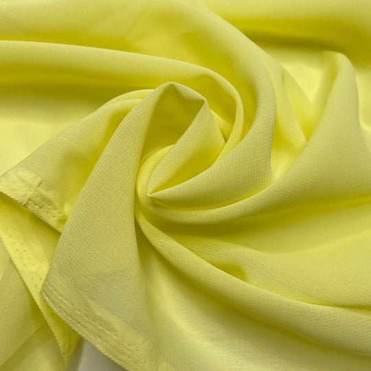High In The Sky - Chiffon Poly Woven - Light Yellow - 2.35M Bundle