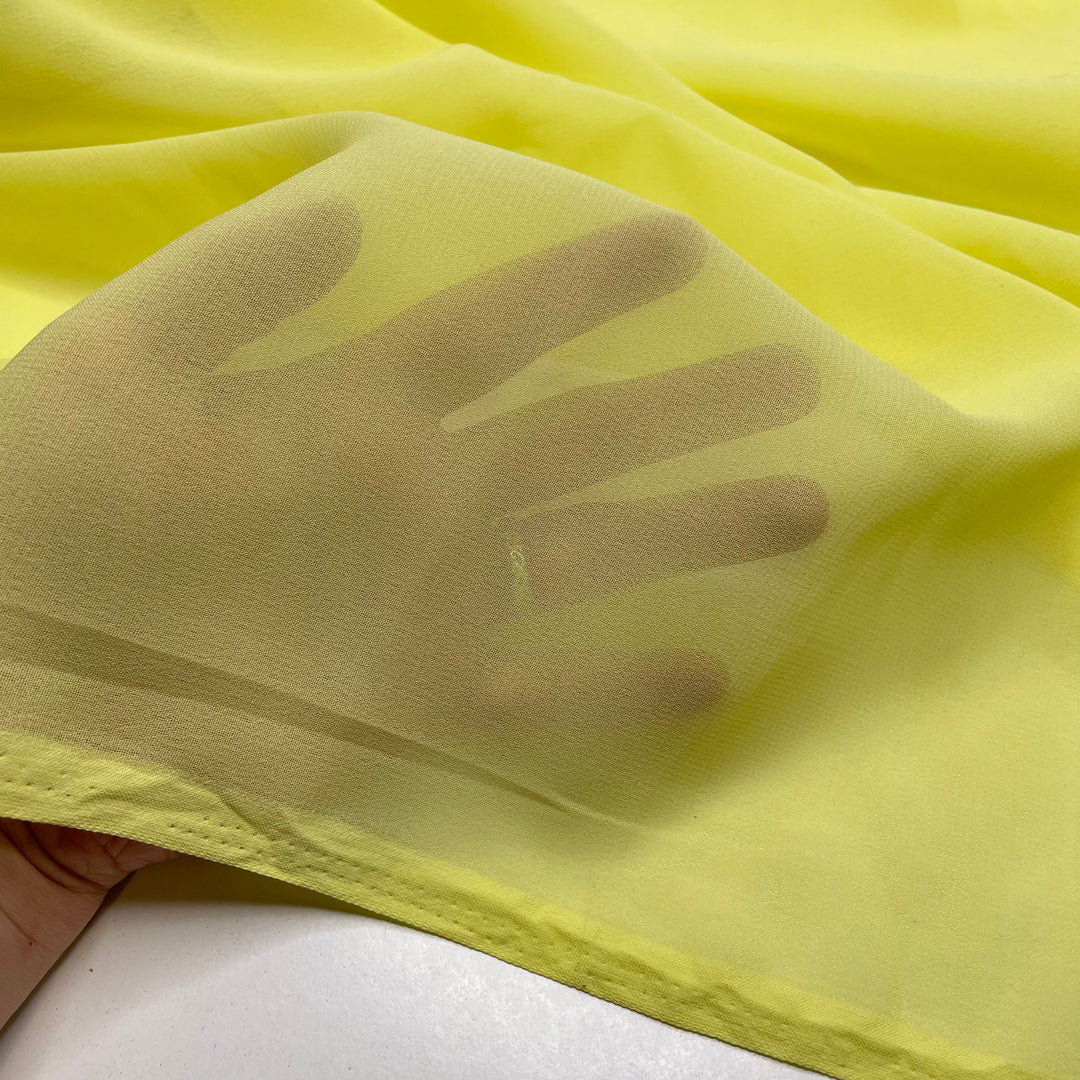 High In The Sky - Chiffon Poly Woven - Light Yellow - 2.35M Bundle