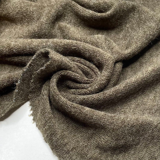 Chocolate Super Fluff - Rib Knit Acrylic Blend Knit - Brown - Bundles