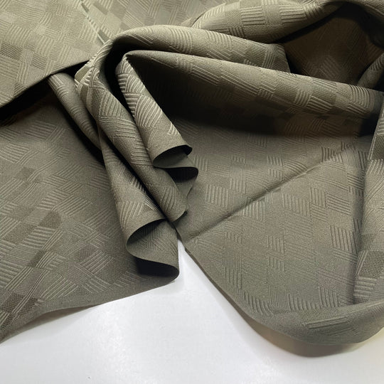 At The Forest Edge - Poly Woven - Dark Green Geometric - 1.6M Bundle