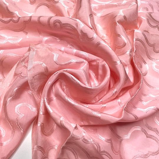 On Cloud 9 - Satin Silk Woven - Light Pink Clouds - 5.2M Bundle