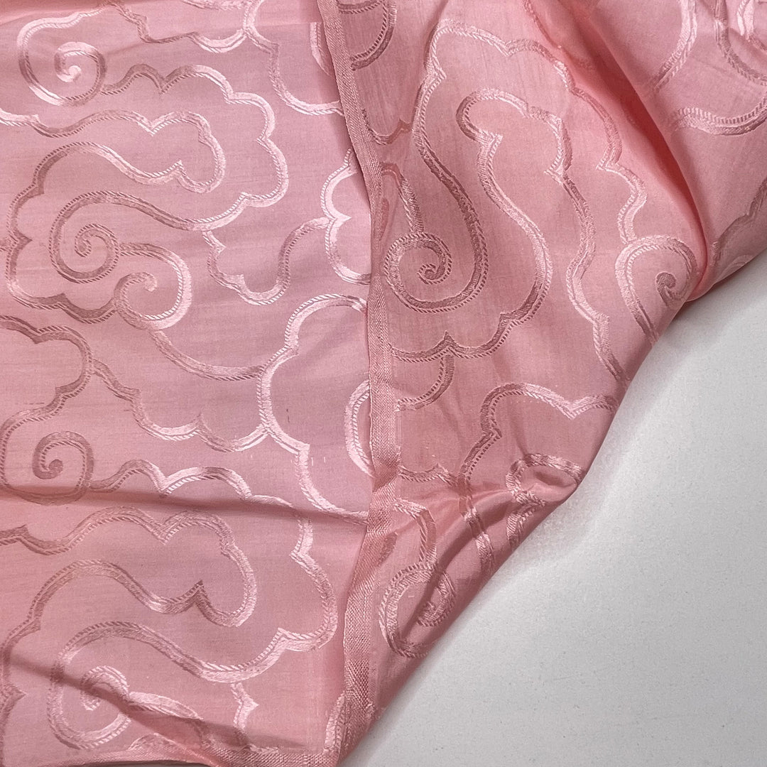 On Cloud 9 - Satin Silk Woven - Light Pink Clouds - 5.2M Bundle