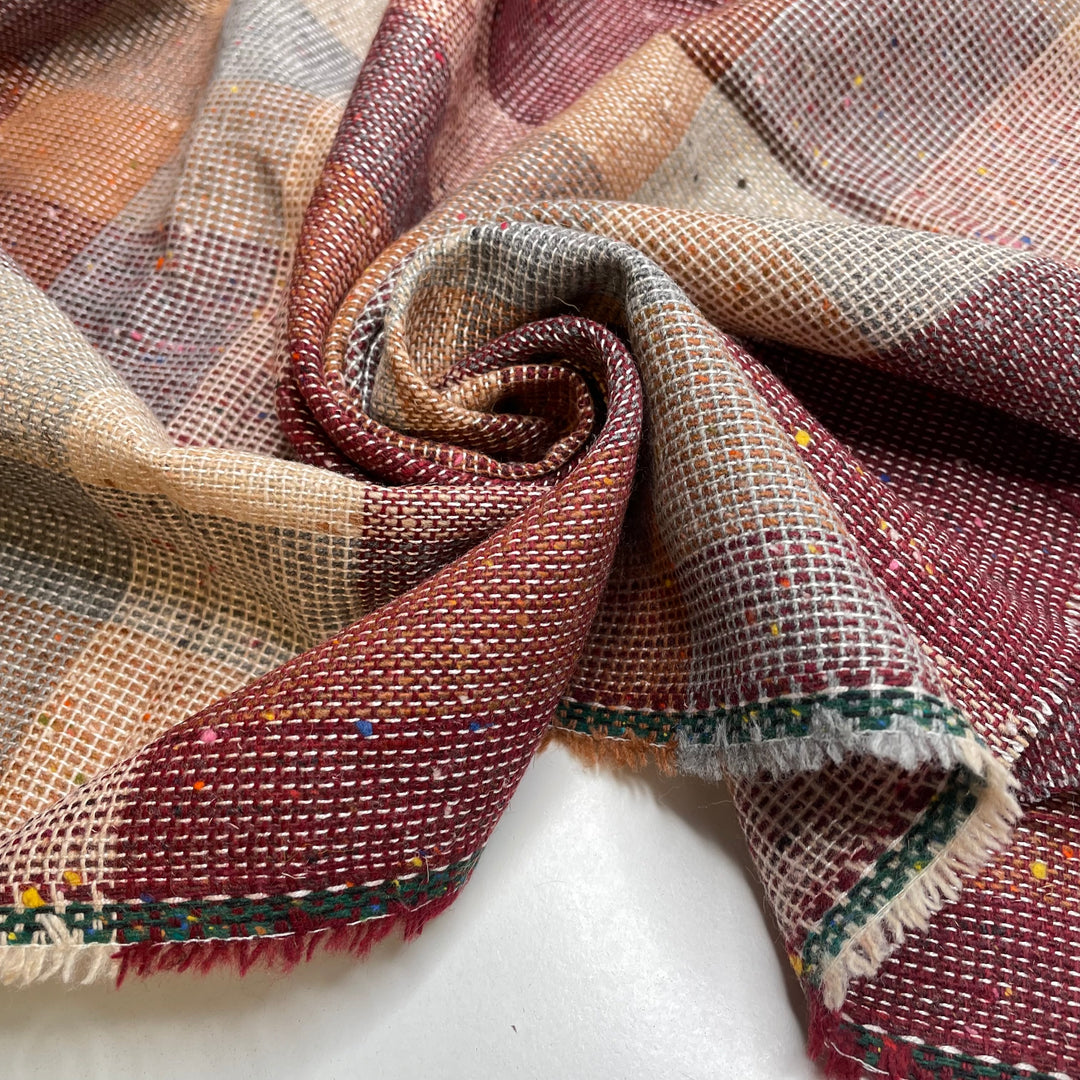 It Only Takes A Moment - Wool Woven - Burgundy Multi Plaid - 2.25M Bundle