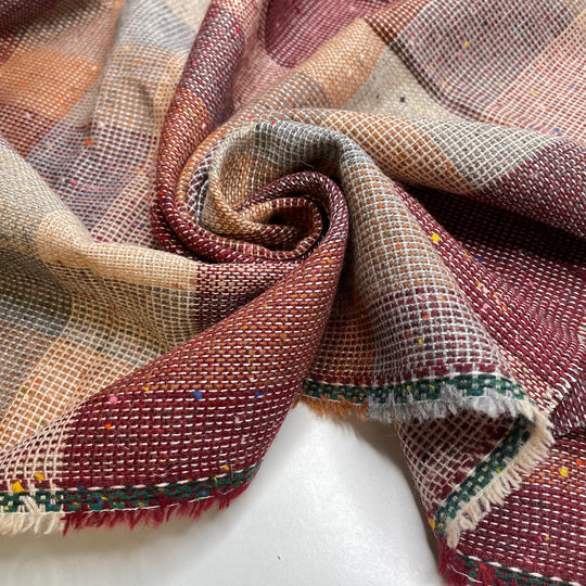 It Only Takes A Moment - Wool Woven - Burgundy Multi Plaid - 2.25M Bundle