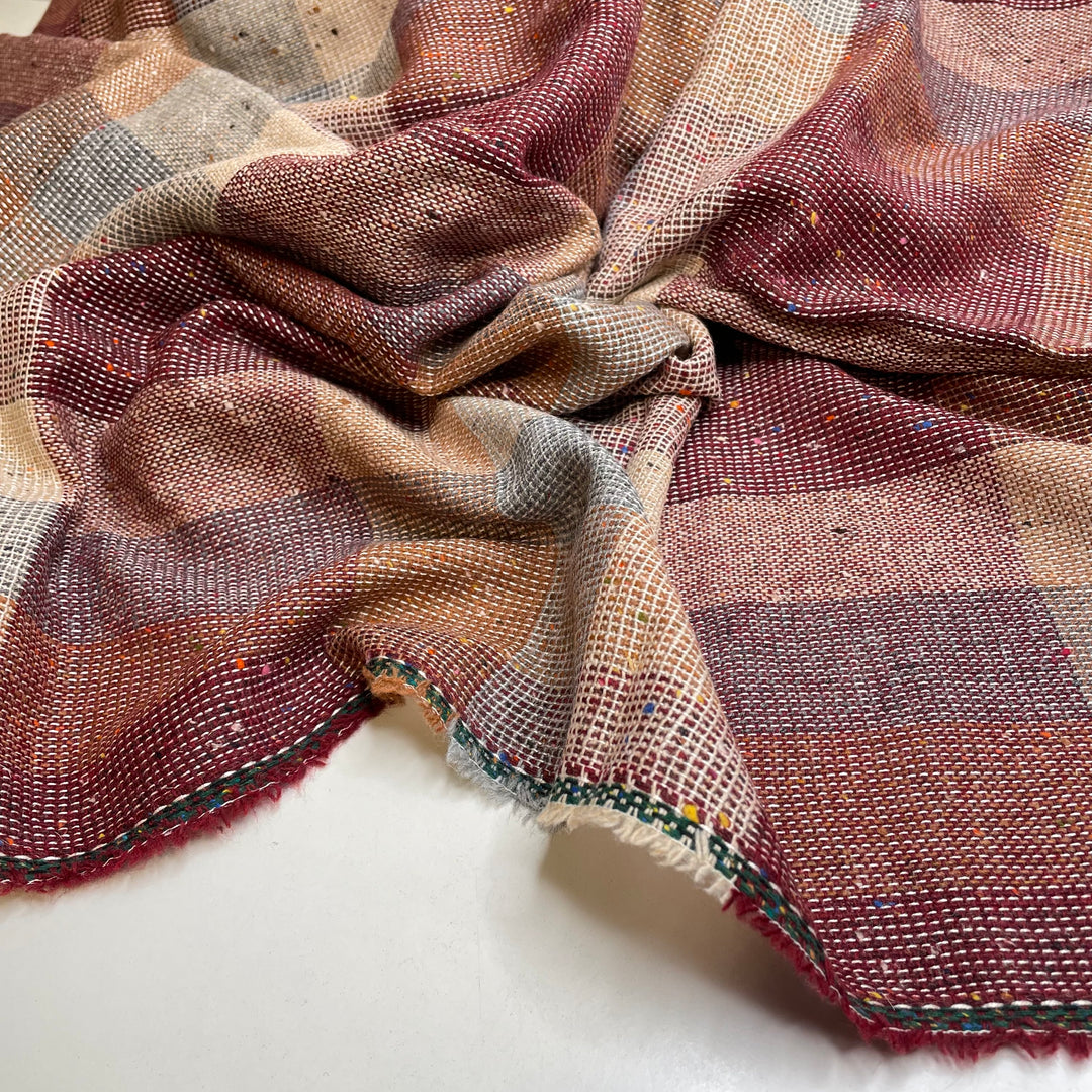 It Only Takes A Moment - Wool Woven - Burgundy Multi Plaid - 2.25M Bundle