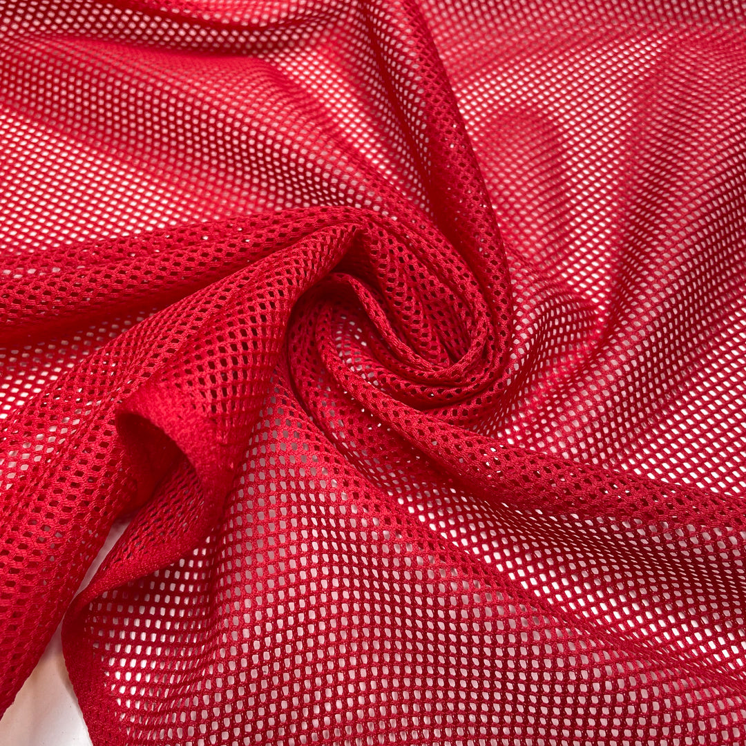 Day Date Activity - Mesh Poly Knit - Red - Bundles