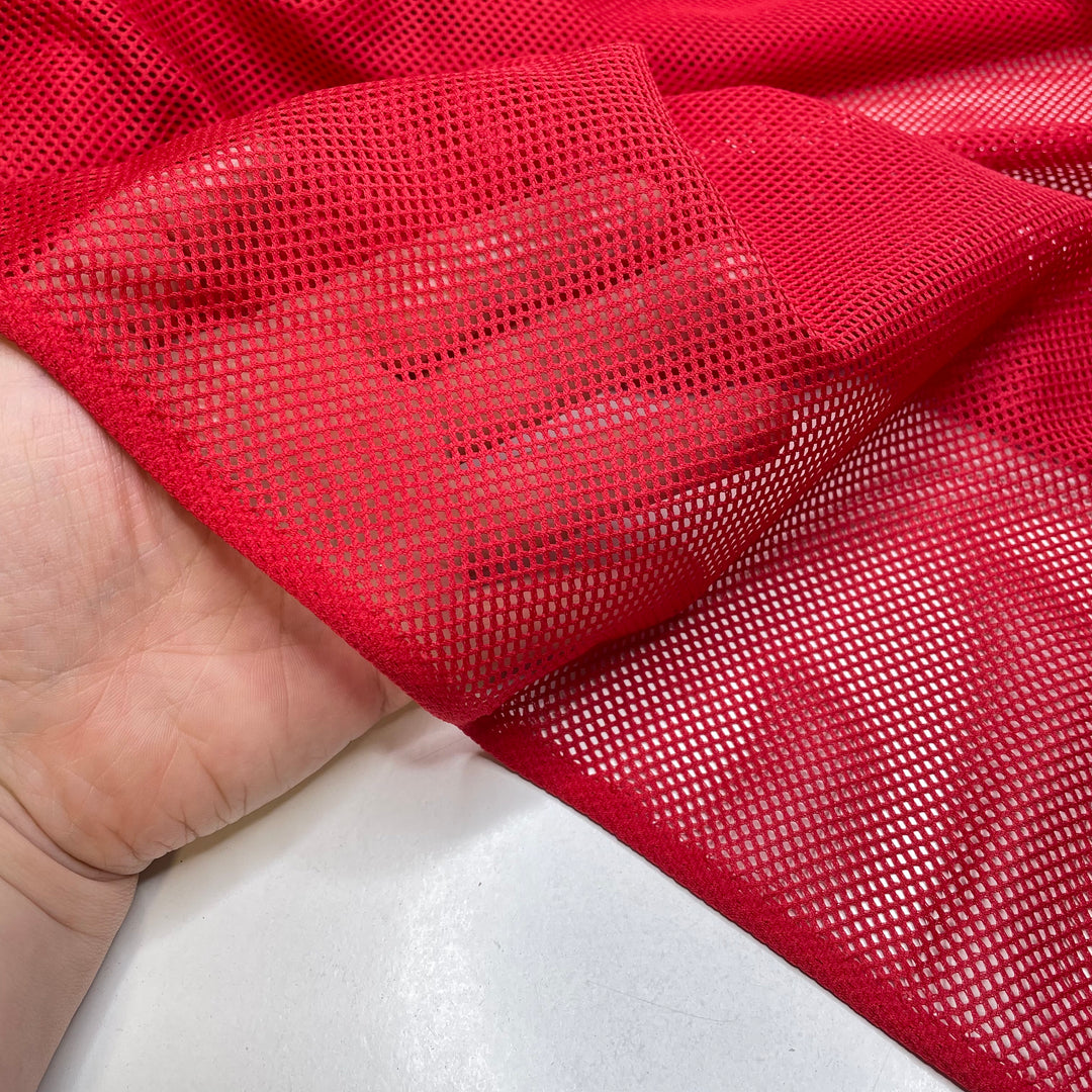 Day Date Activity - Mesh Poly Knit - Red - Bundles