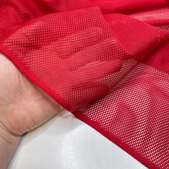Day Date Activity - Mesh Poly Knit - Red - Bundles