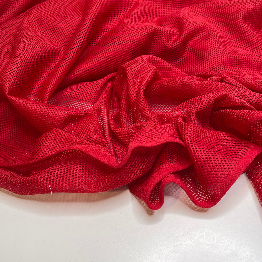 Day Date Activity - Mesh Poly Knit - Red - Bundles