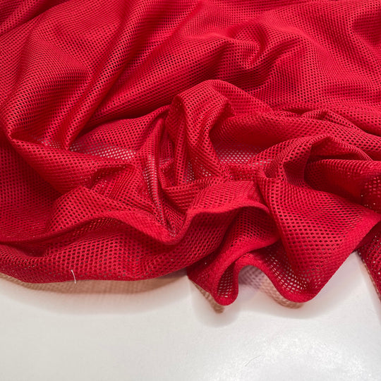 Day Date Activity - Mesh Poly Knit - Red - Bundles