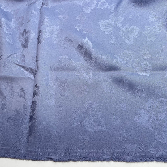 UB - Let Yourself Just Be - Jacquard Crepe Synthetic Blend Woven - Blue Floral - 2.6M Bundle