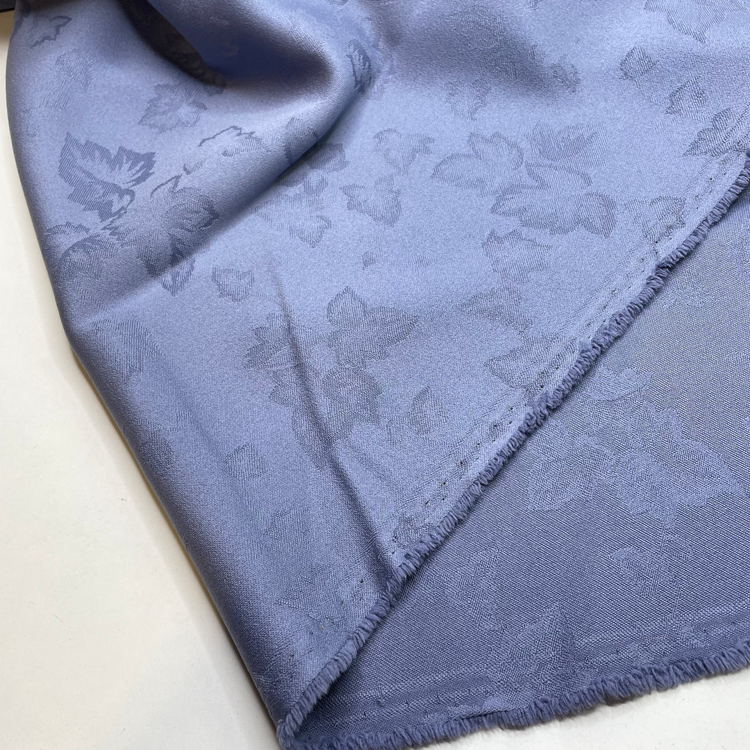 UB - Let Yourself Just Be - Jacquard Crepe Synthetic Blend Woven - Blue Floral - 2.6M Bundle