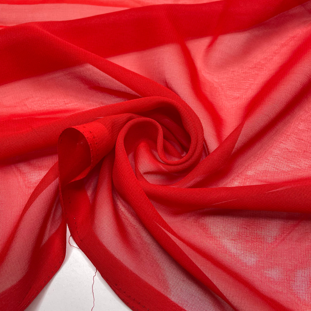 Dragon Breath - Chiffon Poly Woven - Red - 1.4M Bundle