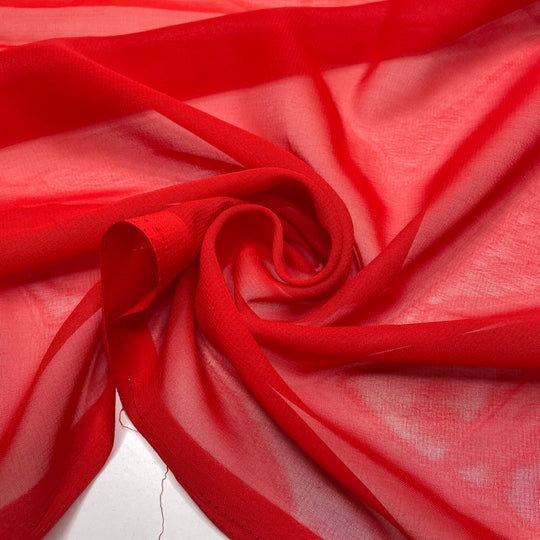 Dragon Breath - Chiffon Poly Woven - Red - 1.4M Bundle