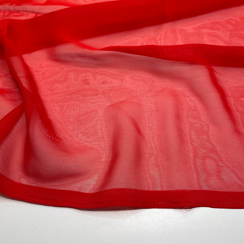 Dragon Breath - Chiffon Poly Woven - Red - 1.4M Bundle