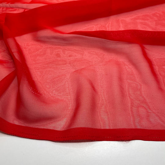 Dragon Breath - Chiffon Poly Woven - Red - 1.4M Bundle