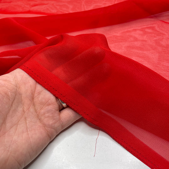 Dragon Breath - Chiffon Poly Woven - Red - 1.4M Bundle