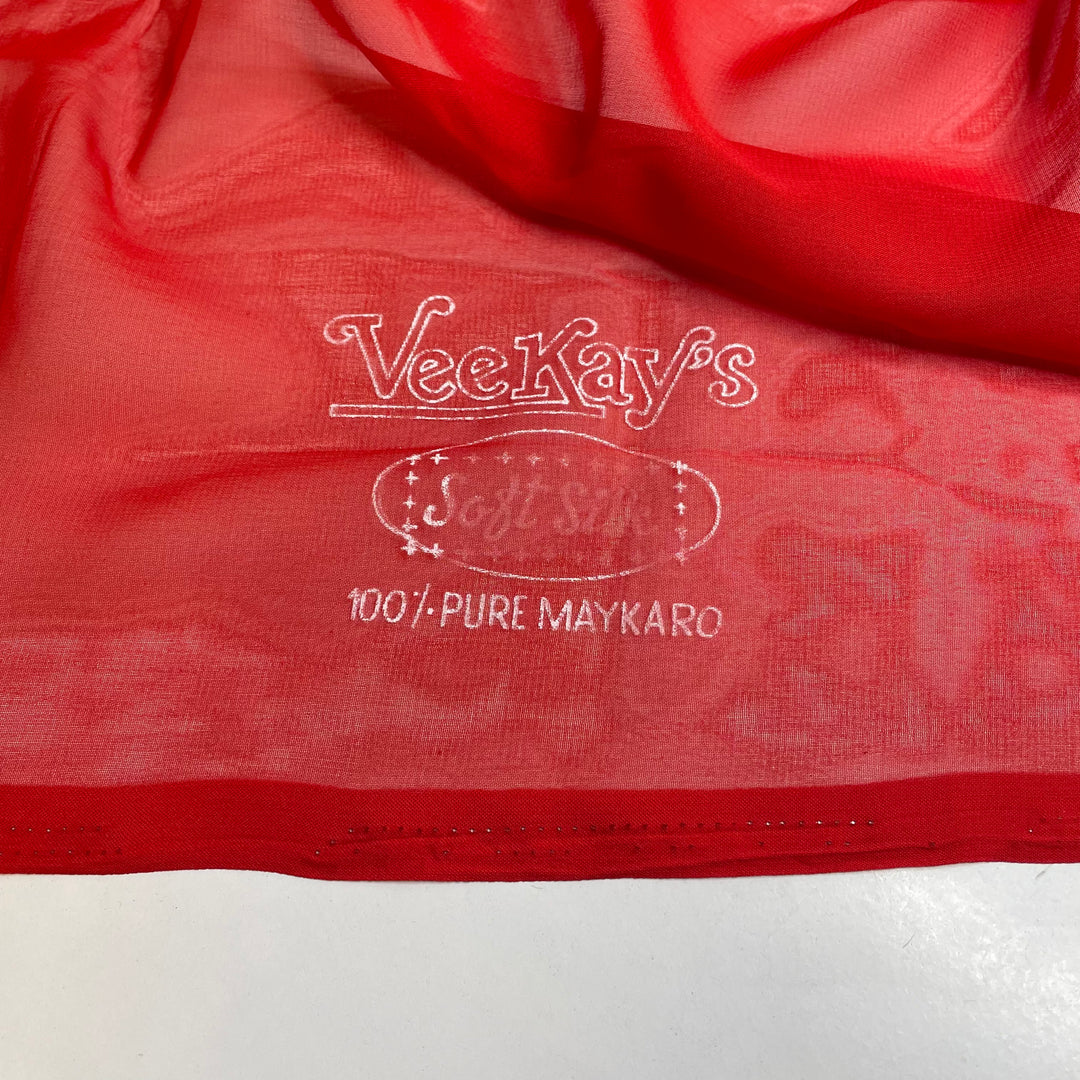 Dragon Breath - Chiffon Poly Woven - Red - 1.4M Bundle
