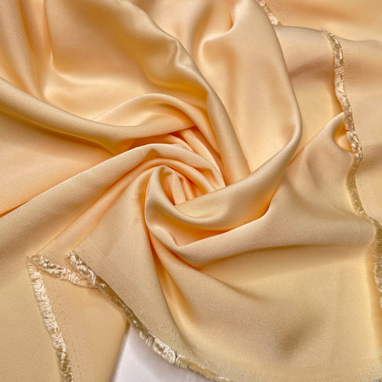 Warmth Of A Familiar Hug - Mikado Satin Poly Woven - Light Yellow - 1.5M Bundle