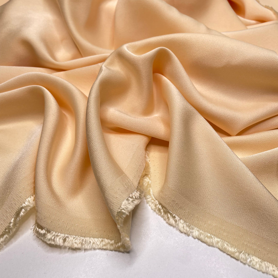 Warmth Of A Familiar Hug - Mikado Satin Poly Woven - Light Yellow - 1.5M Bundle