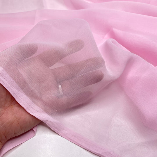 Bratty Little Sister - Chiffon Poly Woven - Light Pink - 1.4M Bundle