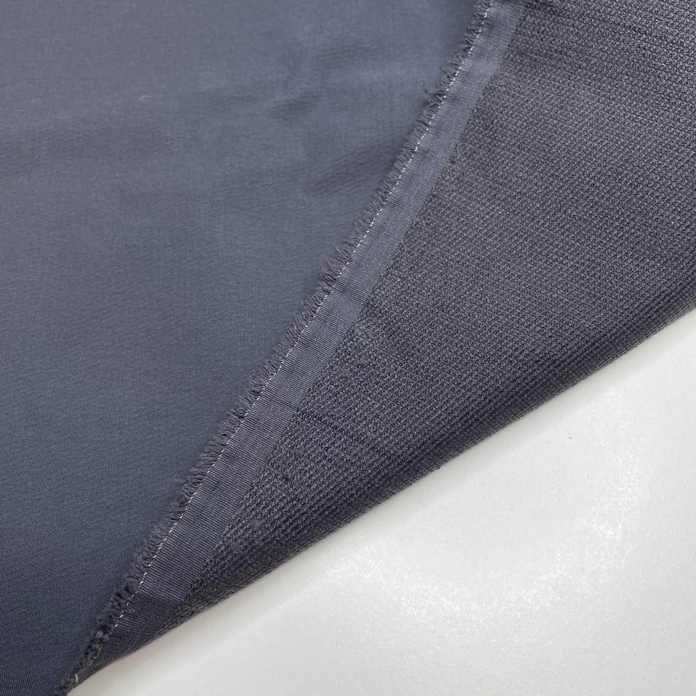 The Coat Dad Wears Every Day - Back Side Is Looped Polyester Blend Knit - Dark Slate Grey - 4M Bundle