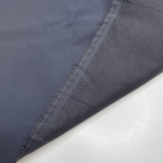 The Coat Dad Wears Every Day - Back Side Is Looped Polyester Blend Knit - Dark Slate Grey - 4M Bundle