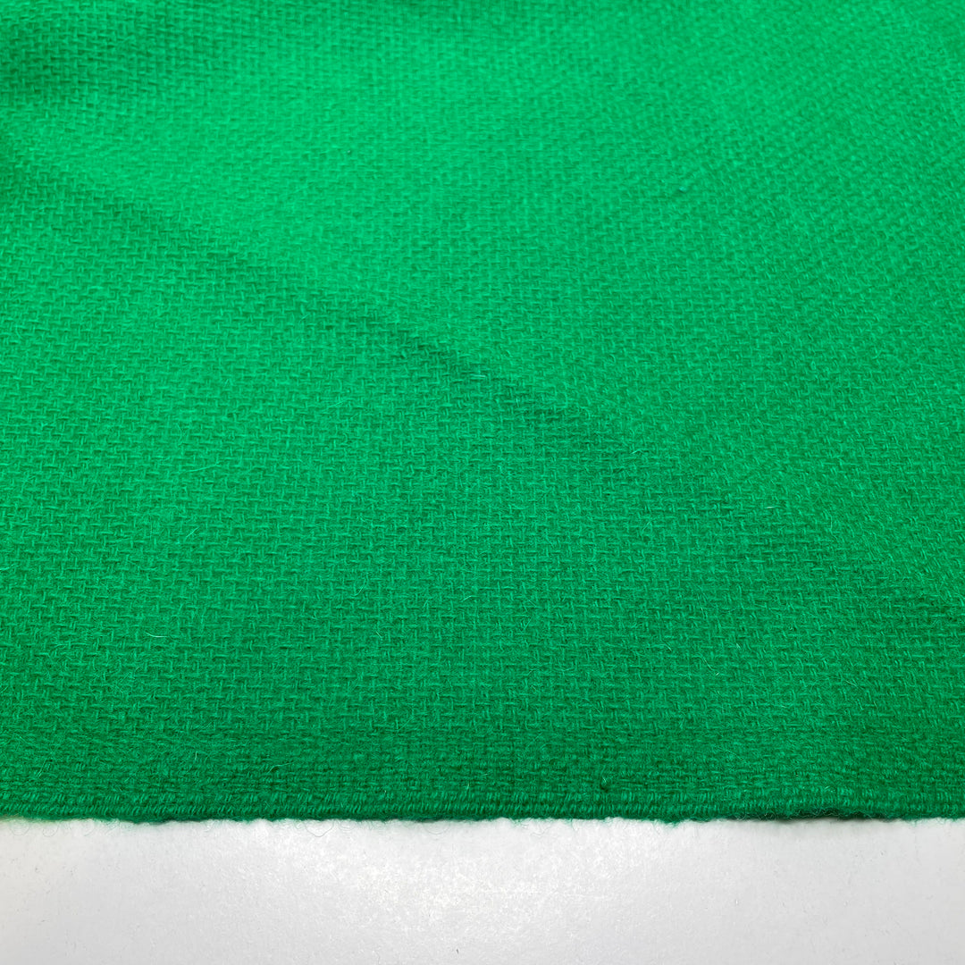 Its Your Turn To Mow The Lawn - Herringbone Wool Woven - Green - 0.75M Bundle