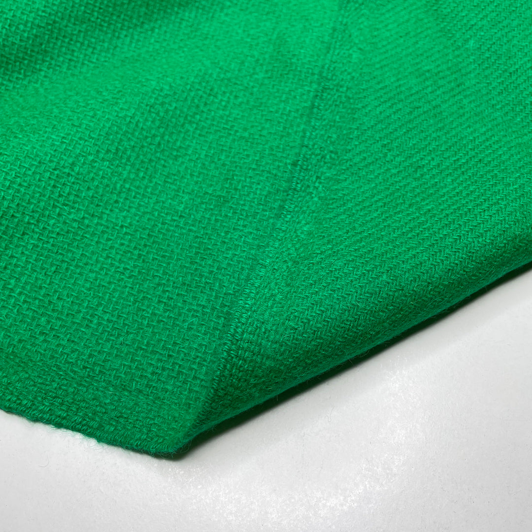 Its Your Turn To Mow The Lawn - Herringbone Wool Woven - Green - 0.75M Bundle