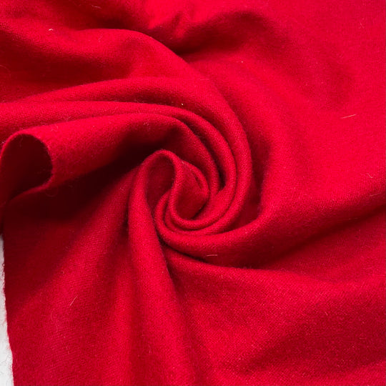 The Queens Last Visit - Basket Weave Wool Woven - Red - 1M Bundle
