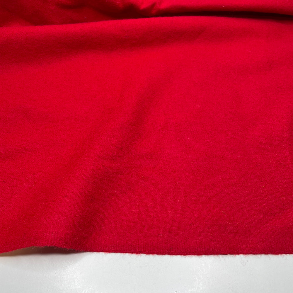 The Queens Last Visit - Basket Weave Wool Woven - Red - 1M Bundle