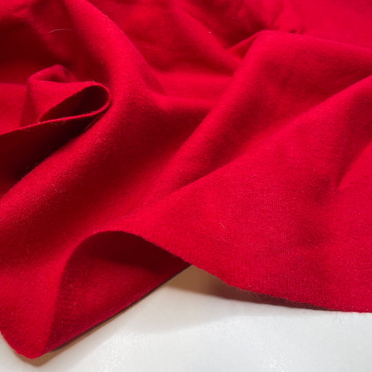 The Queens Last Visit - Basket Weave Wool Woven - Red - 1M Bundle