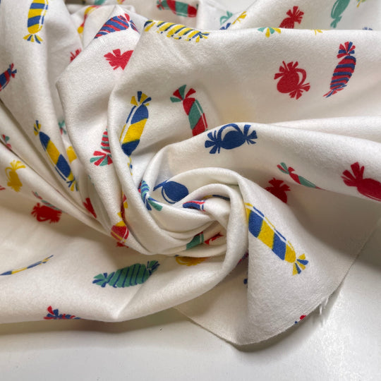 UB - Sugar Rush - Flanel Cotton Woven - White Multi Candy - Bundles