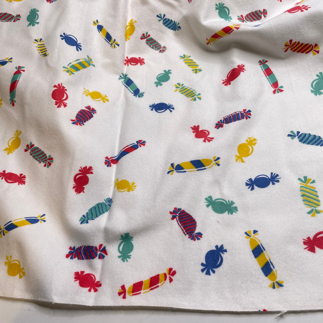 UB - Sugar Rush - Flanel Cotton Woven - White Multi Candy - Bundles