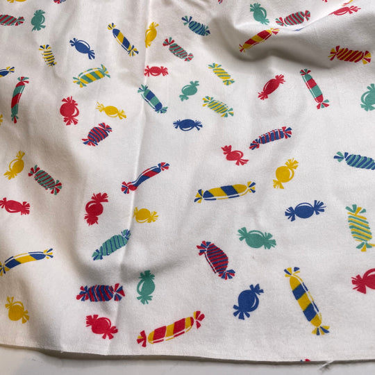 UB - Sugar Rush - Flanel Cotton Woven - White Multi Candy - Bundles