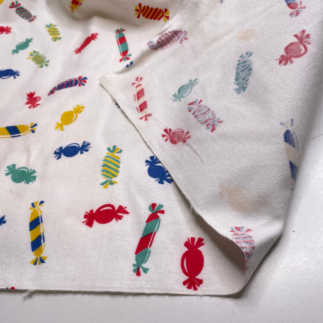 UB - Sugar Rush - Flanel Cotton Woven - White Multi Candy - Bundles