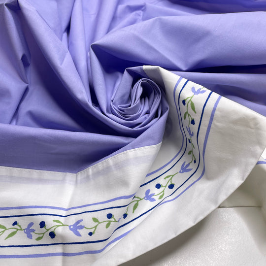 UB - Companion Planting - Cotton/Poly Woven - Purple/White - 1.5M Bundle