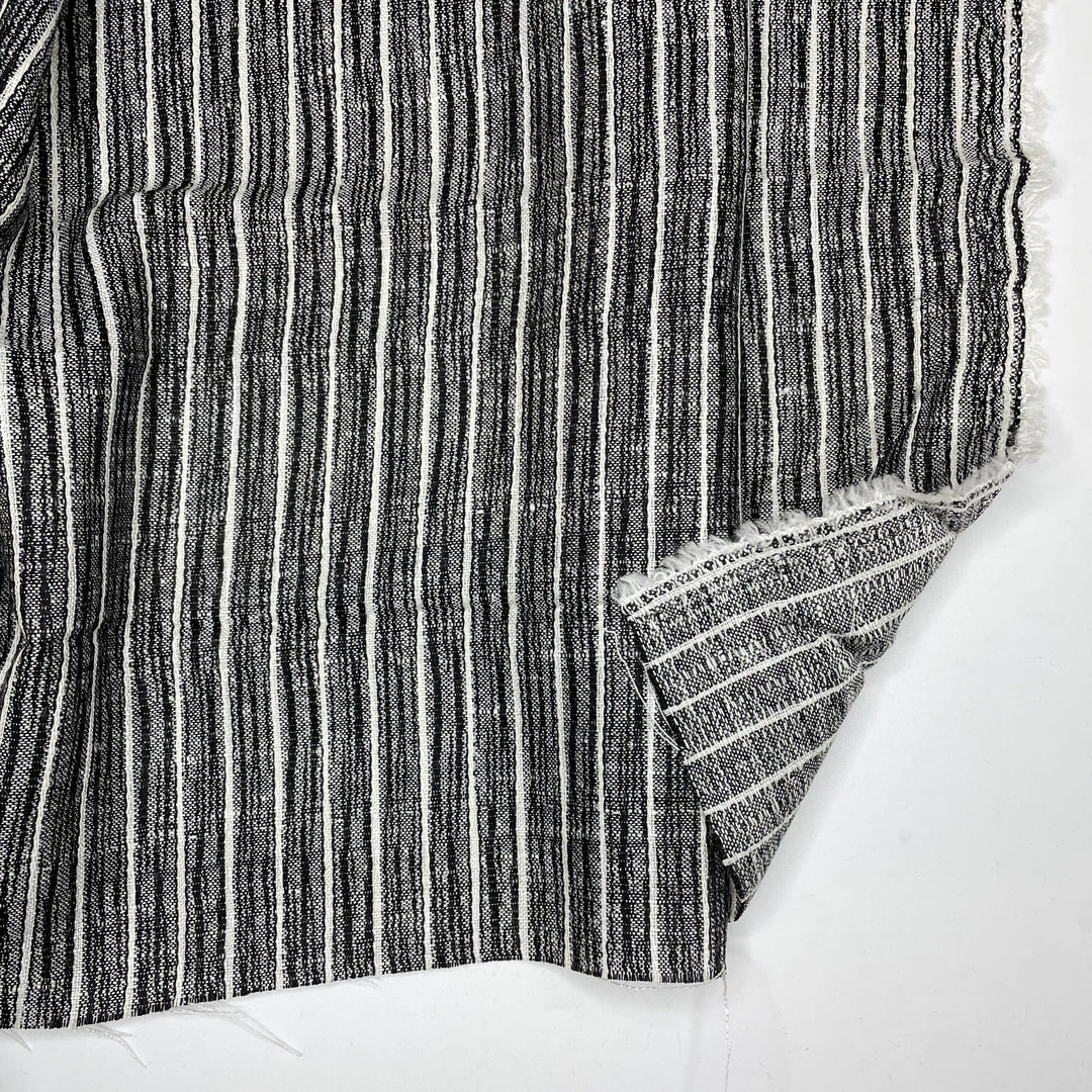 Graphite Lines - Wool Blend Woven - Black/Grey Pinstripe - 3.4M Bundle